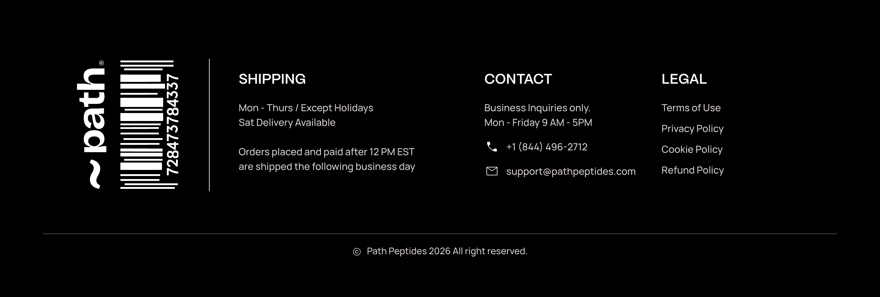 Current footer with the baked SVG lockup